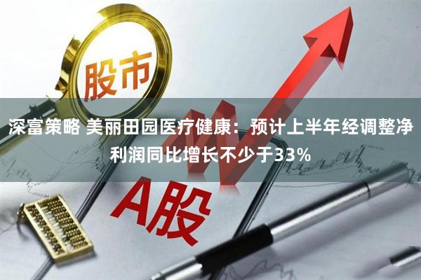 深富策略 美丽田园医疗健康：预计上半年经调整净利润同比增长不少于33%