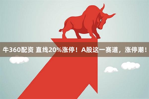 牛360配资 直线20%涨停！A股这一赛道，涨停潮！